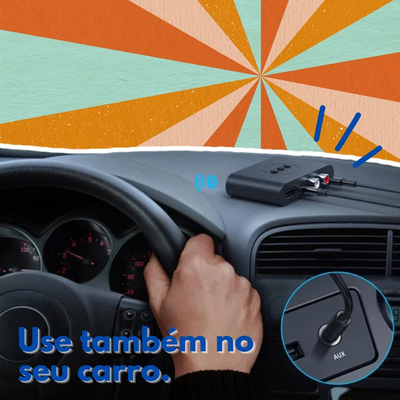 Receptor de Som Bluetooth 5.0 FullSound + Brindes